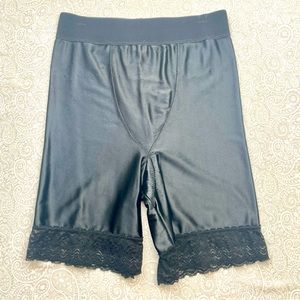 Vintage Lady Lynne support undergarment. Like a bike short slip w/lace hem!